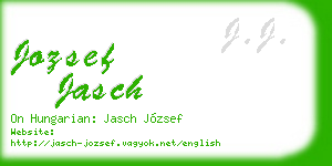 jozsef jasch business card